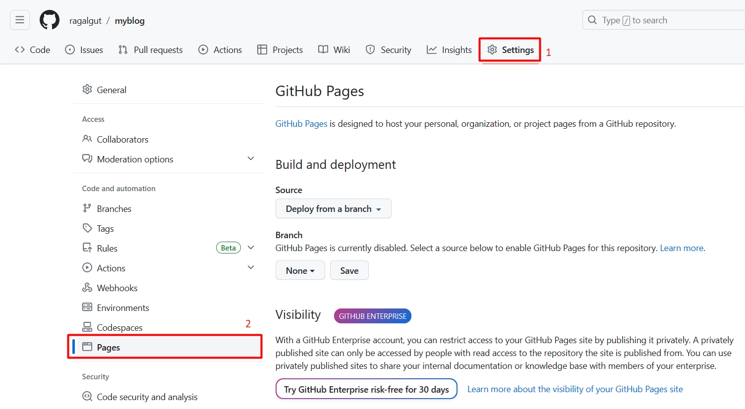 Configurar GitHub Pages